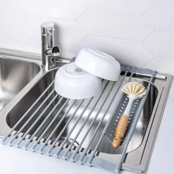 KSP SINKSMART Roll-Up Silicone Dish Drying Rack (Large)
