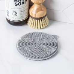 KSP Sinksmart 'Round' Silicone Scrubber Sponge (Grey)
