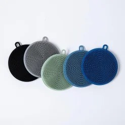 KSP Sinksmart 'Round' Silicone Scrubber Sponge (Navy)
