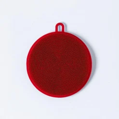 KSP Sinksmart 'Round' Silicone Scrubber Sponge (Red)
