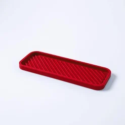 KSP Sinksmart Silicone Sink Organizer Tray (Red)