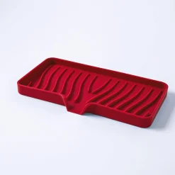 KSP Sinksmart Silicone Sink/Sponge Tray (Red)