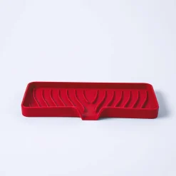 KSP Sinksmart Silicone Sink/Sponge Tray (Red)