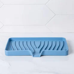 KSP Sinksmart Silicone Sink/Sponge Tray (Slate Blue)