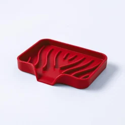 KSP Sinksmart Silicone Soap/Sponge Holder (Red)
