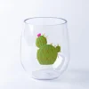 KSP Sip 'Cactus' Stemless Wine Glass 14oz. (Green)