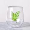 KSP Sip 'Fern' Stemless Wine Glass 14oz. (Green)