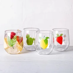 KSP Sip 'Lemon' Stemless Wine Glass