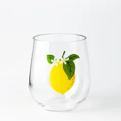 KSP Sip 'Lemon' Stemless Wine Glass