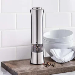 KSP Sleek Battery Salt and Pepper Mill (Stainless Steel)