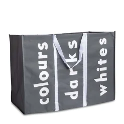 KSP Softsac Triple Laundry Hamper-Sorter (Grey)