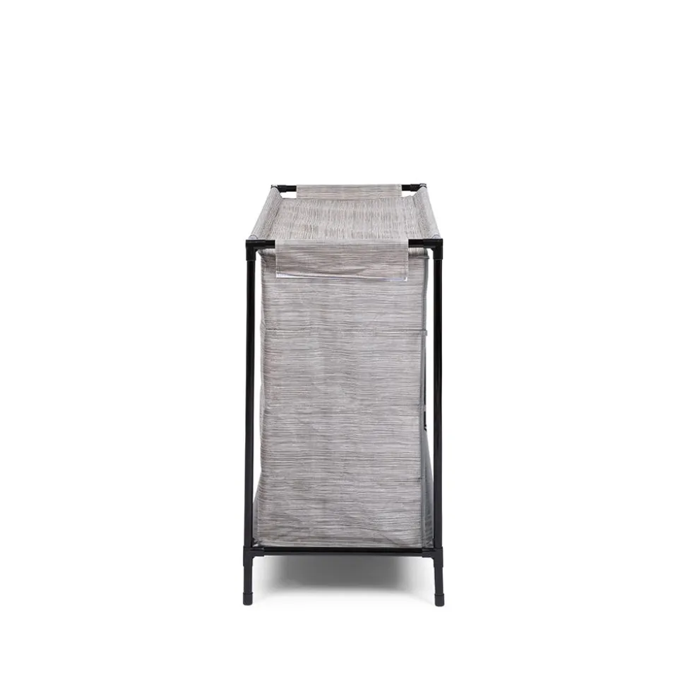 KSP Softstor 'Linen Look' Fabric Shoe Cabinet (Grey)