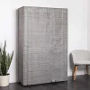 KSP Softstor 'Linen Look' Fabric Wardrobe (Grey)