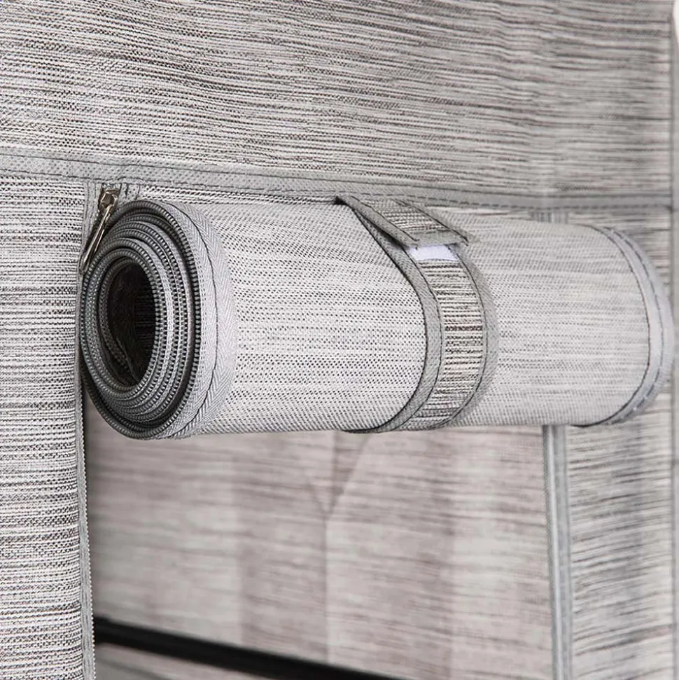 KSP Softstor 'Linen Look' Fabric Wardrobe (Grey)