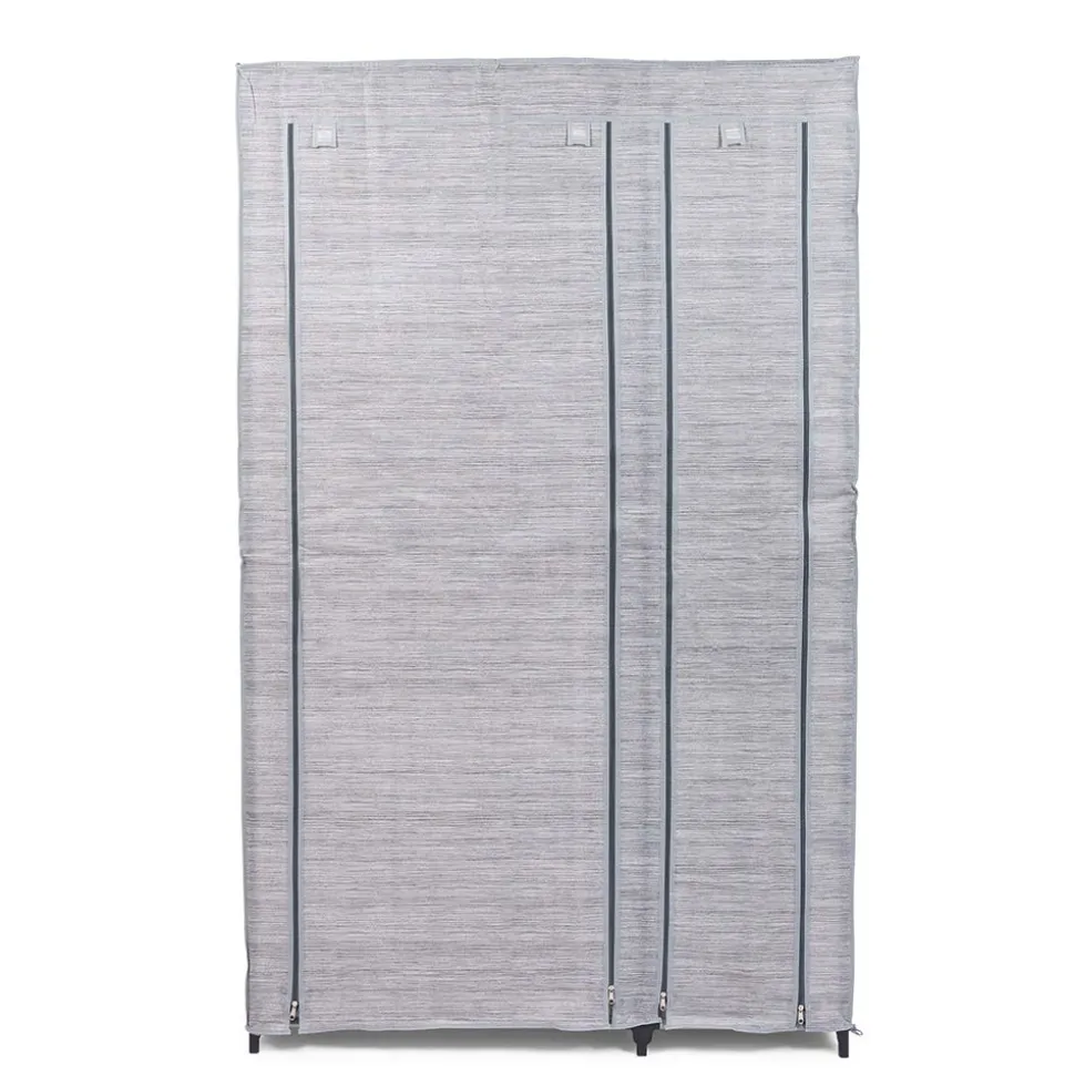 KSP Softstor 'Linen Look' Fabric Wardrobe (Grey)