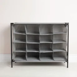 KSP Softstor 'Original' Fabric Shoe Cabinet 16-Shoe (Grey)