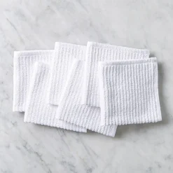 KSP Soft Touch 100% Recycled Cotton Wash Cloth - Set/6 (White)