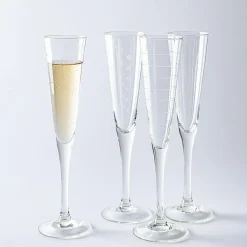 KSP Soiree Etched Champagne Glass - Set of 4 (5oz.)