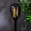 KSP Solar Flickering LED Flame Torch (Black)