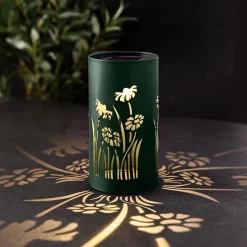 KSP Solar 'Flower' Table Top Lantern (Dark Green)