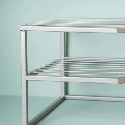 KSP Space Logic Corner Shelf 2-Tier (Grey) 10x10x9