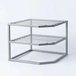KSP Space Logic Corner Shelf 2-Tier (Grey) 10x10x9