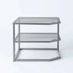 KSP Space Logic Corner Shelf 2-Tier (Grey) 10x10x9
