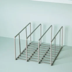 KSP Space Logic Divided Pan-Board Rack (Grey) 10x8.5x6