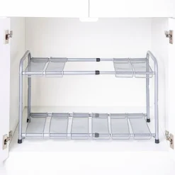 KSP Space Logic Expandable Under Sink Shelf (Silver) 35/69 x 29 x 37cm