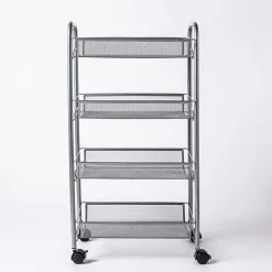 KSP Space Logic Rolling Storage Rack (Silver) 44.5 x 27 x 84 cm