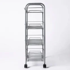 KSP Space Logic Rolling Storage Rack (Silver) 44.5 x 27 x 84 cm