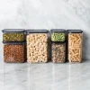 KSP Space Saver Plastic Canister Combo - Set of 3 (Black)