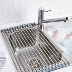 KSP Span Roll-Up Dish Drying Rack (Stainless Steel)