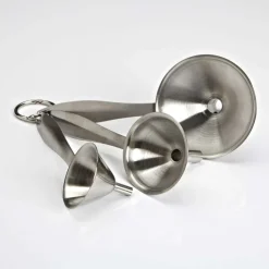 KSP Stelo Funnel with Handle - Set of 3 (Stainless Steel)