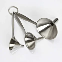 KSP Stelo Funnel with Handle - Set of 3 (Stainless Steel)
