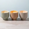 KSP Stemmed Citronella Candle Ceramic Pot 11x11cm (Spice)
