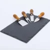 KSP Stilton Slate Cheese Board with Knives - Set of 5