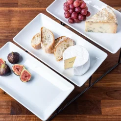KSP Strata '3-Tier' Porcelain Buffet Plate (Rectangular)
