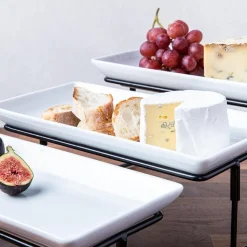 KSP Strata '3-Tier' Porcelain Buffet Plate (Rectangular)