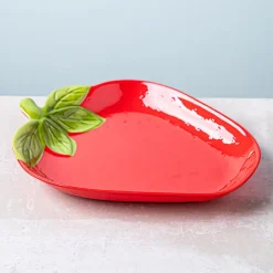 KSP Strawberry Melamine Side Plate 9.25" (Red)