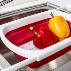 KSP Stretch Over The Sink Colander (Red)