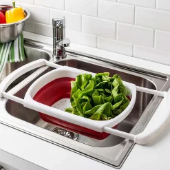 KSP Stretch Over The Sink Colander (Red)