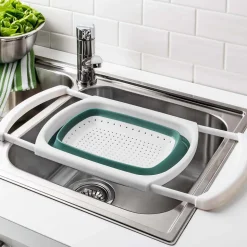 KSP Stretch Over The Sink Colander (Teal)