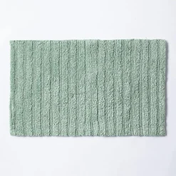 KSP Stripe Cotton Bathmat Reversible 20x32