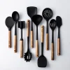 KSP Studio Collection Silicone Angled Spatula (Acacia/Black)
