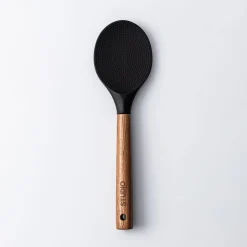 KSP Studio Collection Silicone Rice Spoon (Acacia/Black)