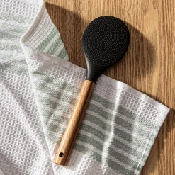 KSP Studio Collection Silicone Rice Spoon (Acacia/Black)