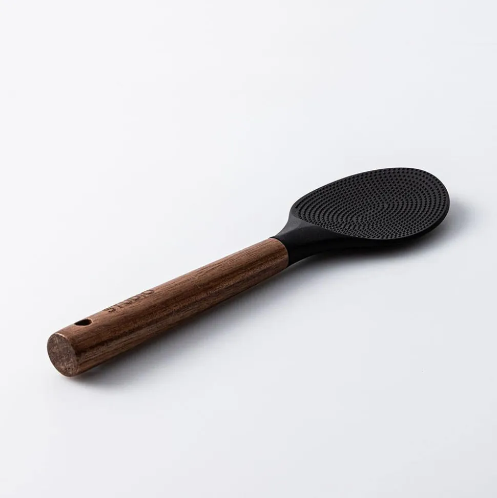 KSP Studio Collection Silicone Rice Spoon (Acacia/Black)