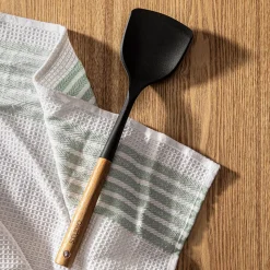 KSP Studio Collection Silicone Solid Wok Turner (Acacia/Black)