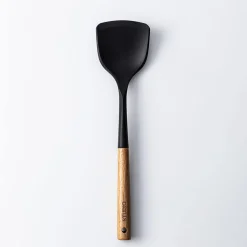 KSP Studio Collection Silicone Solid Wok Turner (Acacia/Black)
